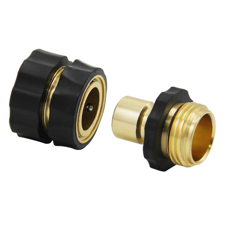 Twinkle Star 3/4 Inch Garden Hose Fitting Quick Connector Male and Female Set, 4 Set, Garden Hose Adapter, Quick Connect Hose Fittings, Garden Hose Connector, Hose Attachment - Image 2